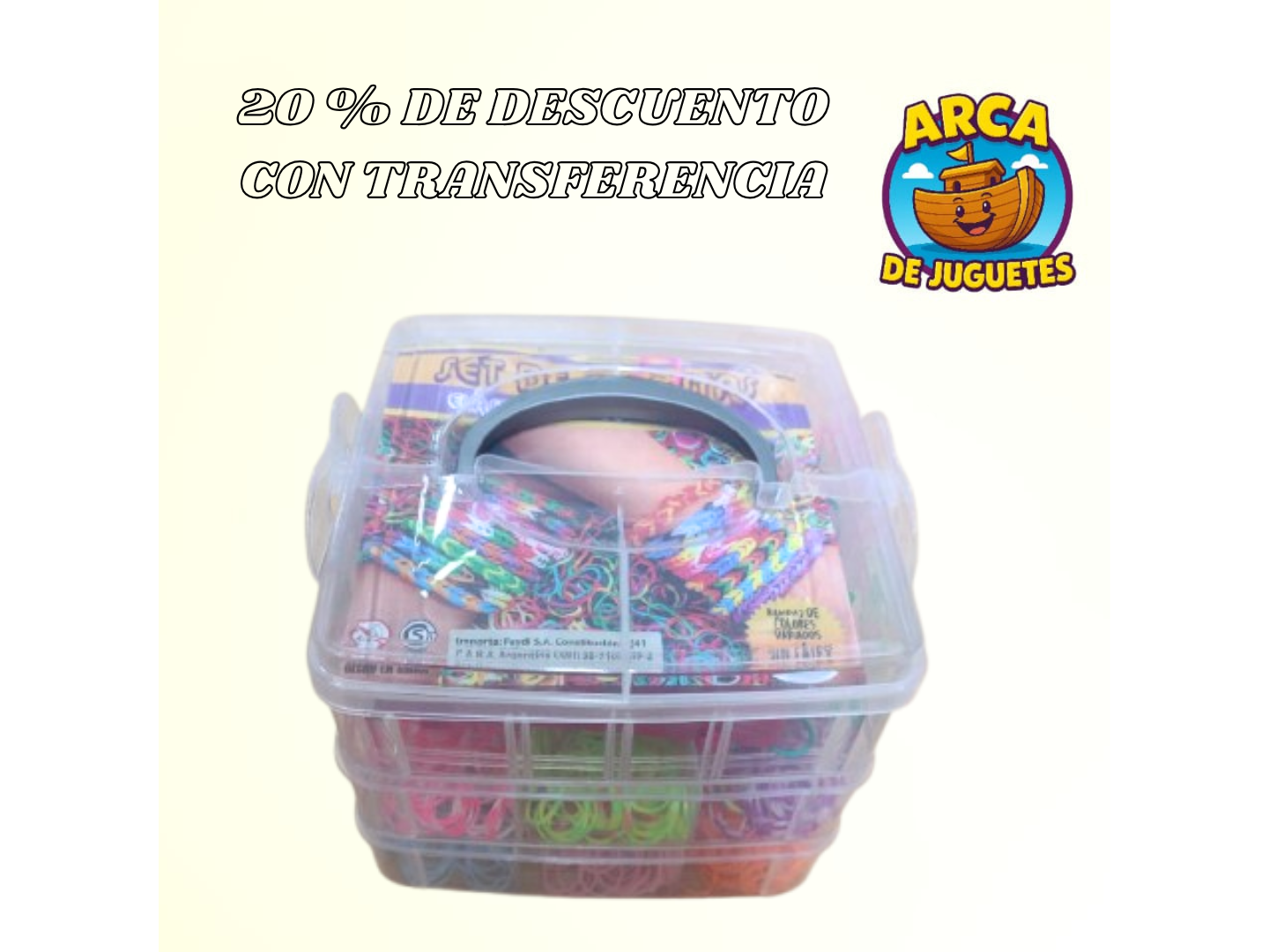 Cofre Banditas de Colores para Pulseras  – Kit Creativo Infantil de Bijouterie