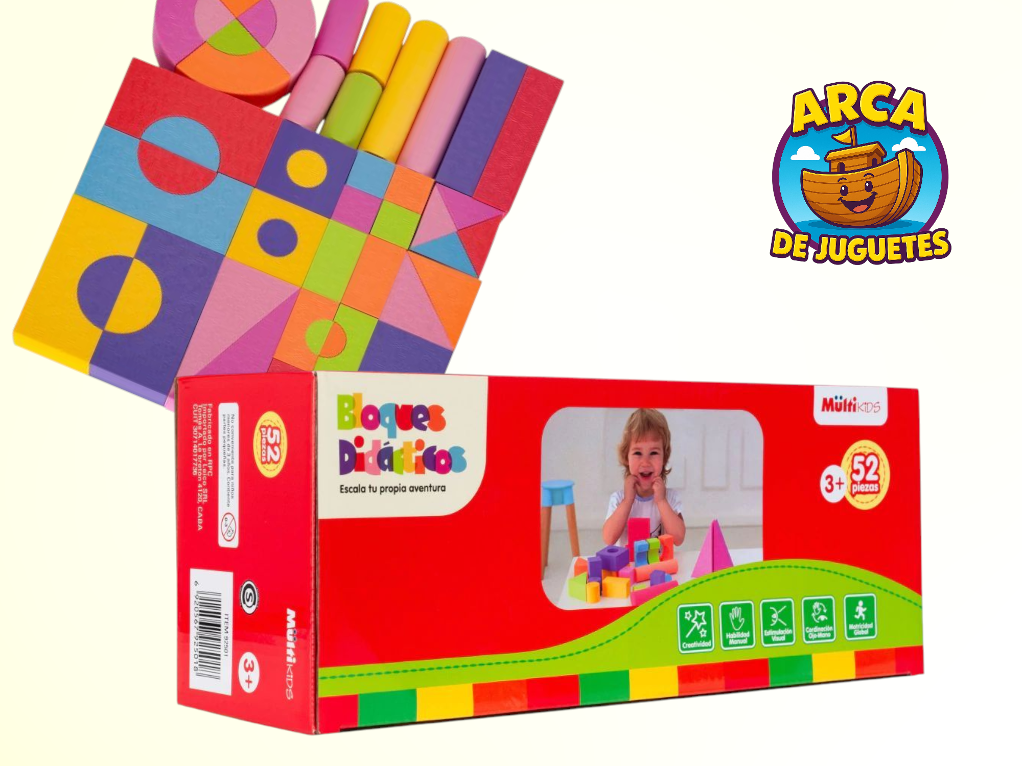 Bloques de goma Eva 52 piezas