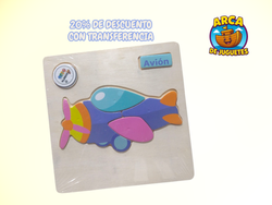 Rompecabezas Didáctico de Madera para Niños | 5 o 6 Piezas | Modelos Variados | Puzzle Infantil Educativo