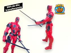 🔴⚔️ Figura Deadpool 30 cm con Luz y Sonido – ¡El antihéroe más divertido de Marvel! ⚔️🔴