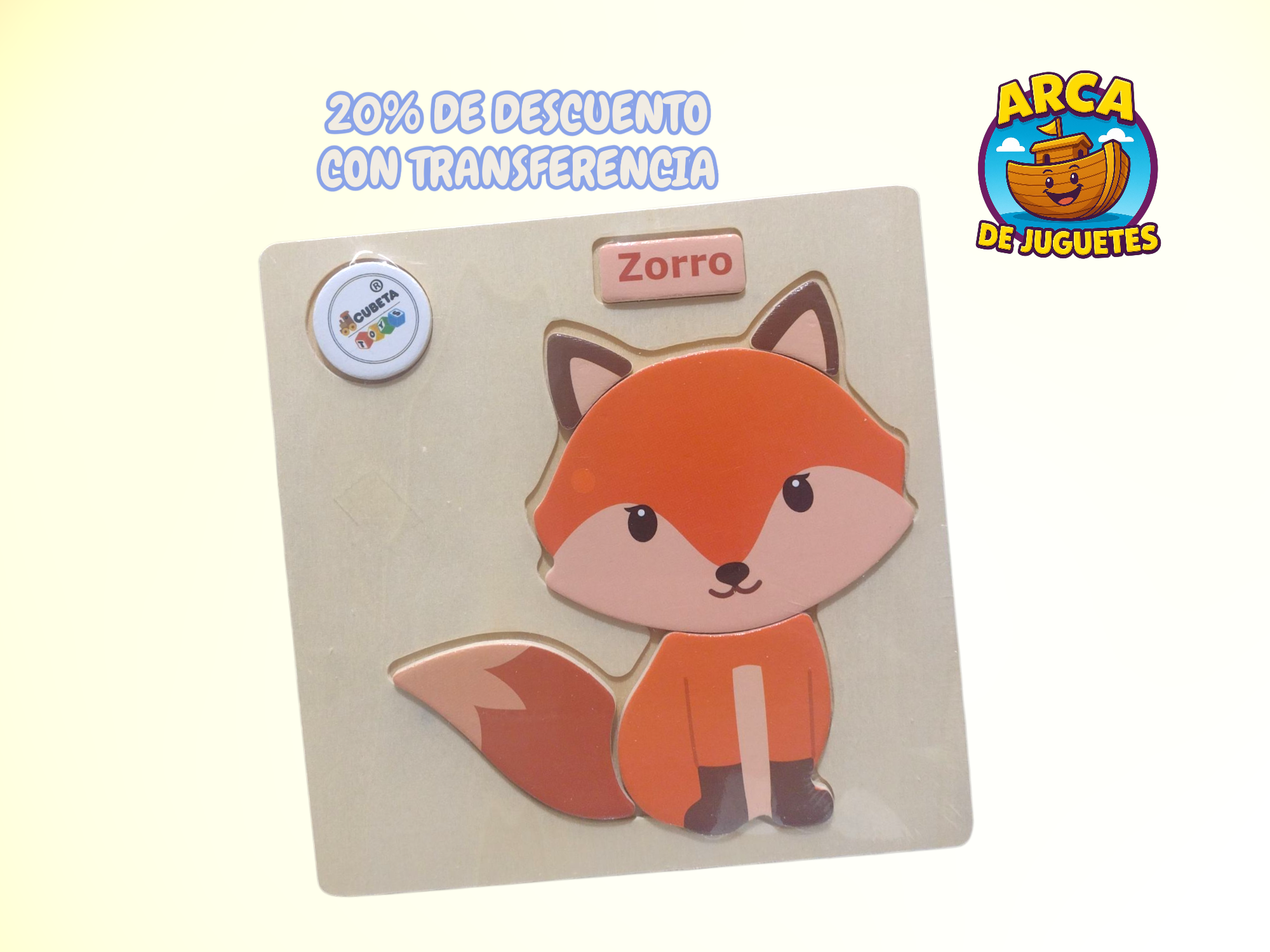 Rompecabezas Didáctico de Madera para Niños | 5 o 6 Piezas | Modelos Variados | Puzzle Infantil Educativo