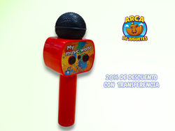 Micrófono Bluetooth Infantil – Luces y Melodías 🎶 | Juguete Musical My Music World