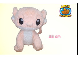 Peluche Angel 35 cm – Súper Suave y Abrazable en Color Rosa – Disney Lilo & Stitch