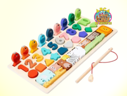 Juego de ábaco y pesca