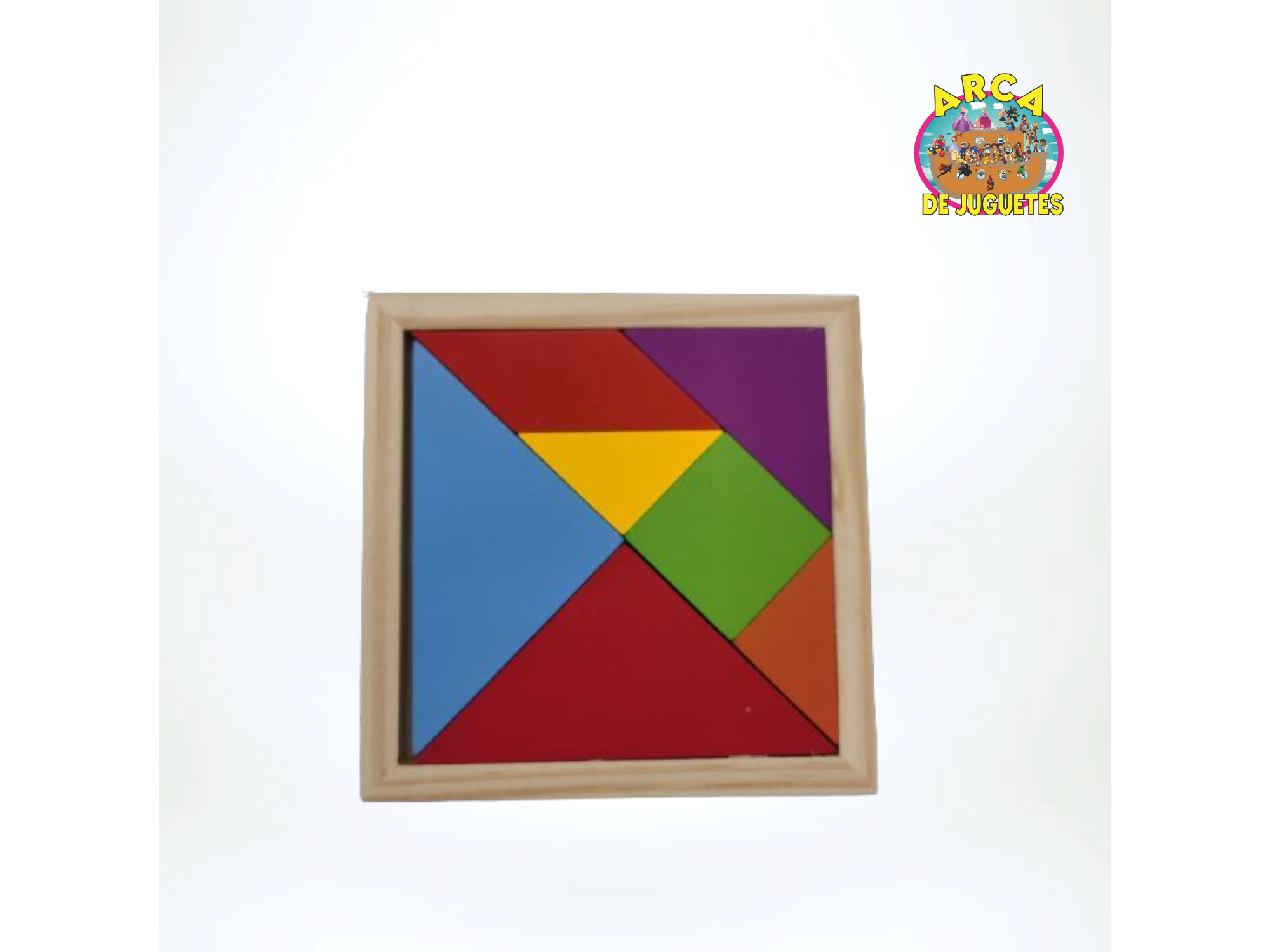 Tangram de Madera Didáctico – Juego de Ingenio y Creatividad con Figuras