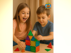 🧩 Bloques magnéticos de construcción 60 piezas – Juego didáctico infantil