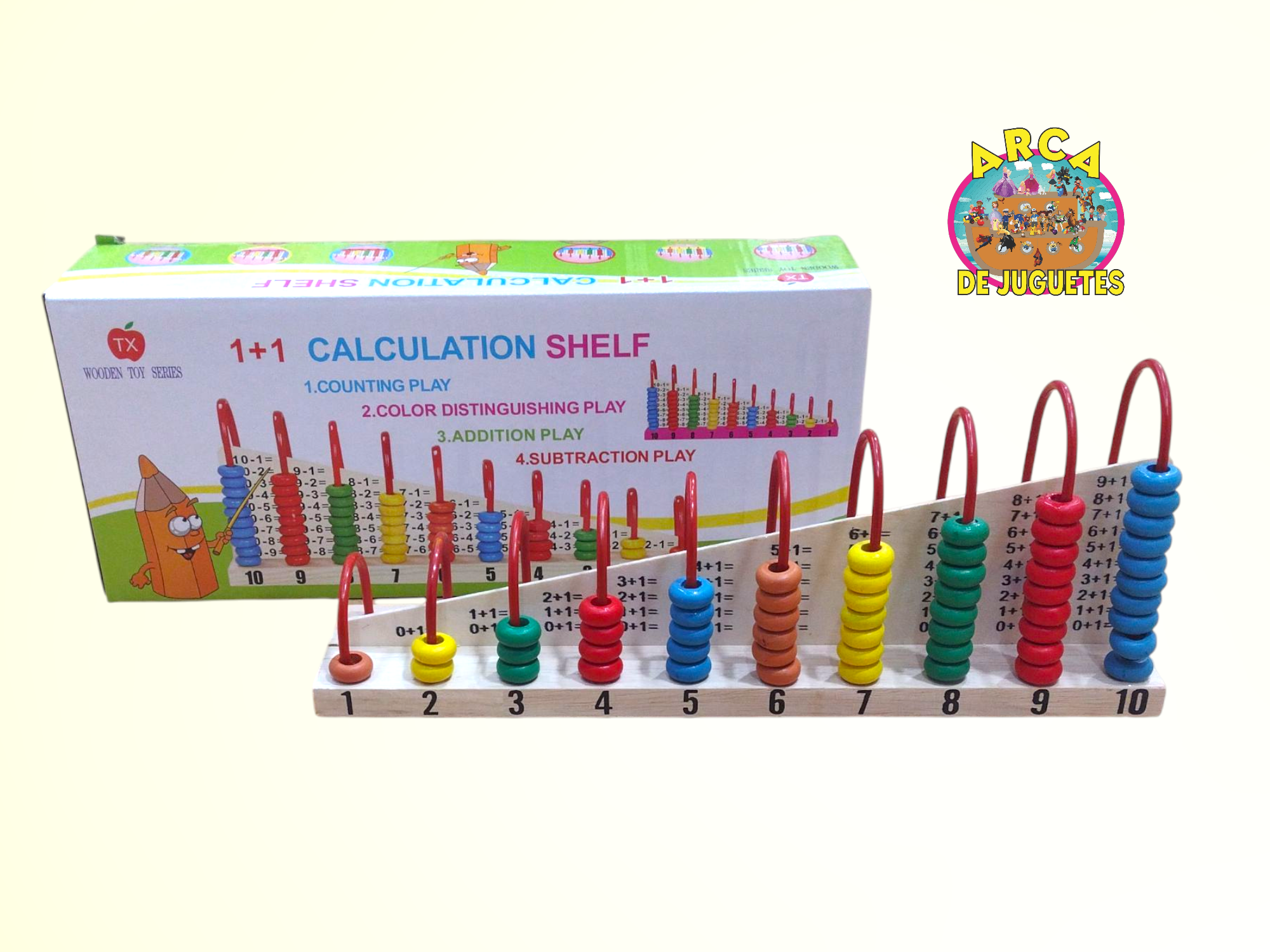 Ábaco vertical de 10 columnas