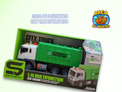 Camión de Basura a Fricción con Luz y Sonido – Escala 1:16 | Super Garbage Truck