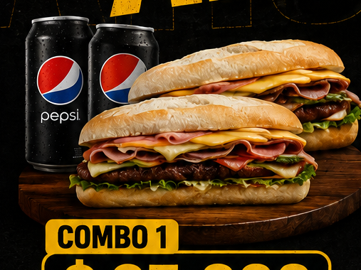 2 lomos especiales + 2 Pepsis