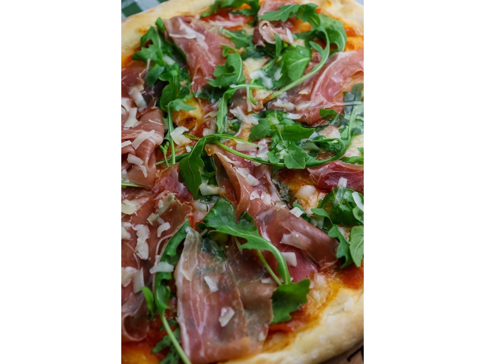 Pizza de rúcula