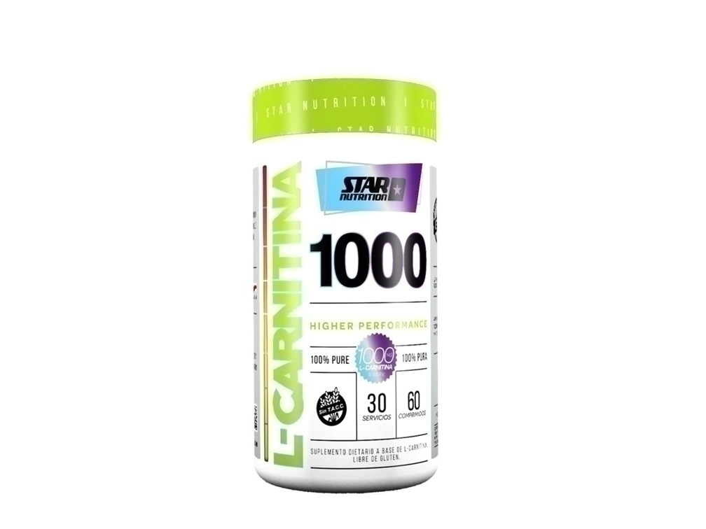 L-CARNITINA 1000 X 60 TABLETAS - STAR NUTRITION
