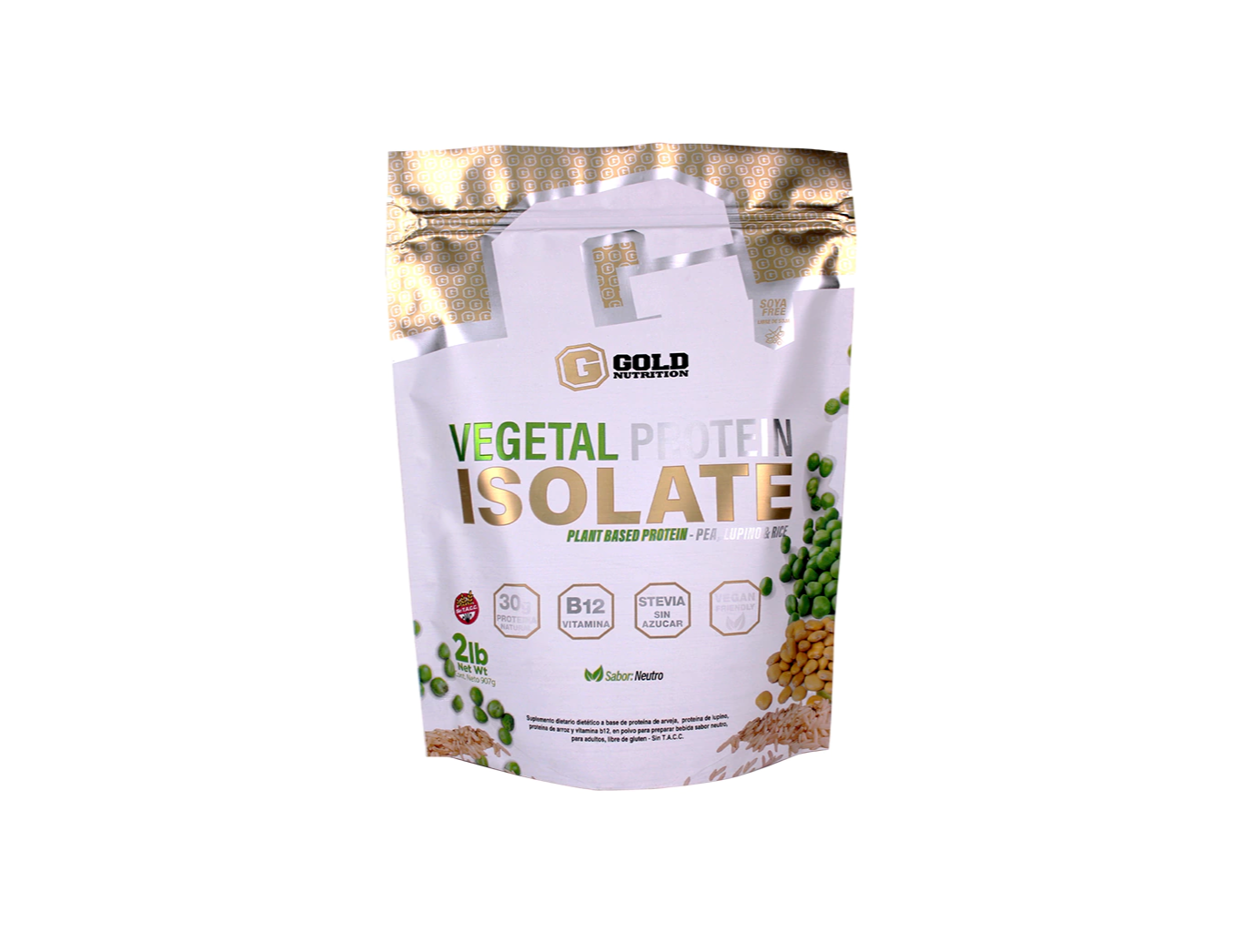 VEGETAL PROTEIN ISOLATE 2 lbs - GOLD NUTRITION