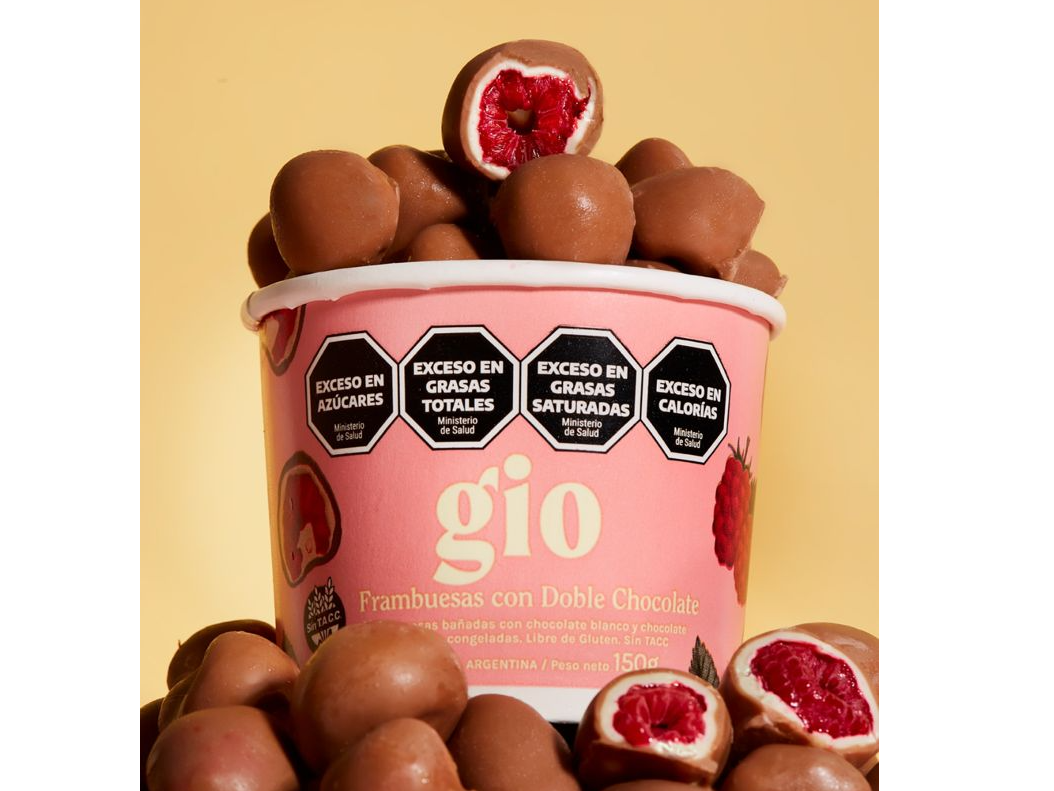 Frambuesas con doble chocolate