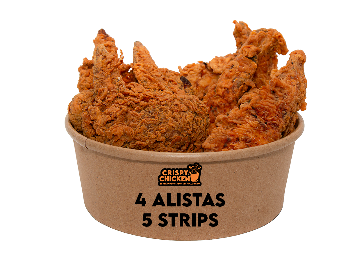 4 Alitas + 5 Strips