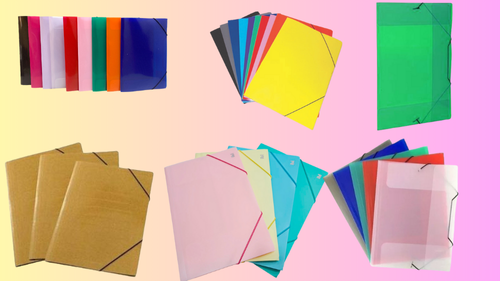 CARPETAS CON ELASTICO 3 SOLAPAS