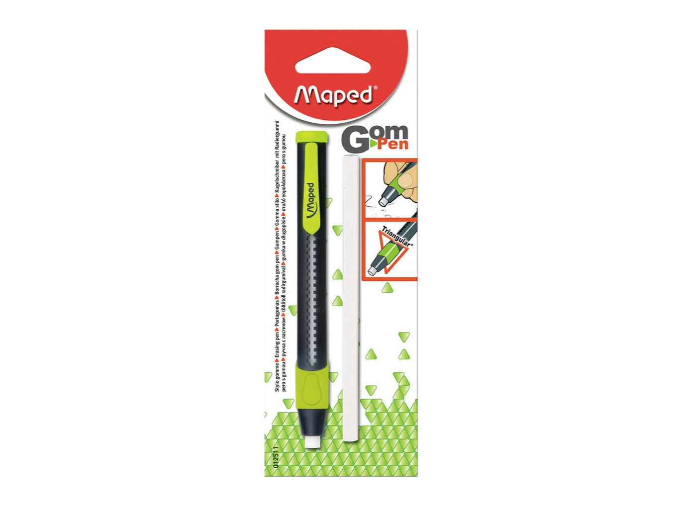 Goma De Borrar Maped Gom Pen Tipo Lápiz + Repuesto