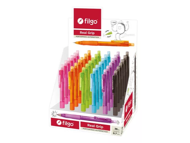 LAPIZ MECANICO FILGO REALGRIP 0.7MM X1