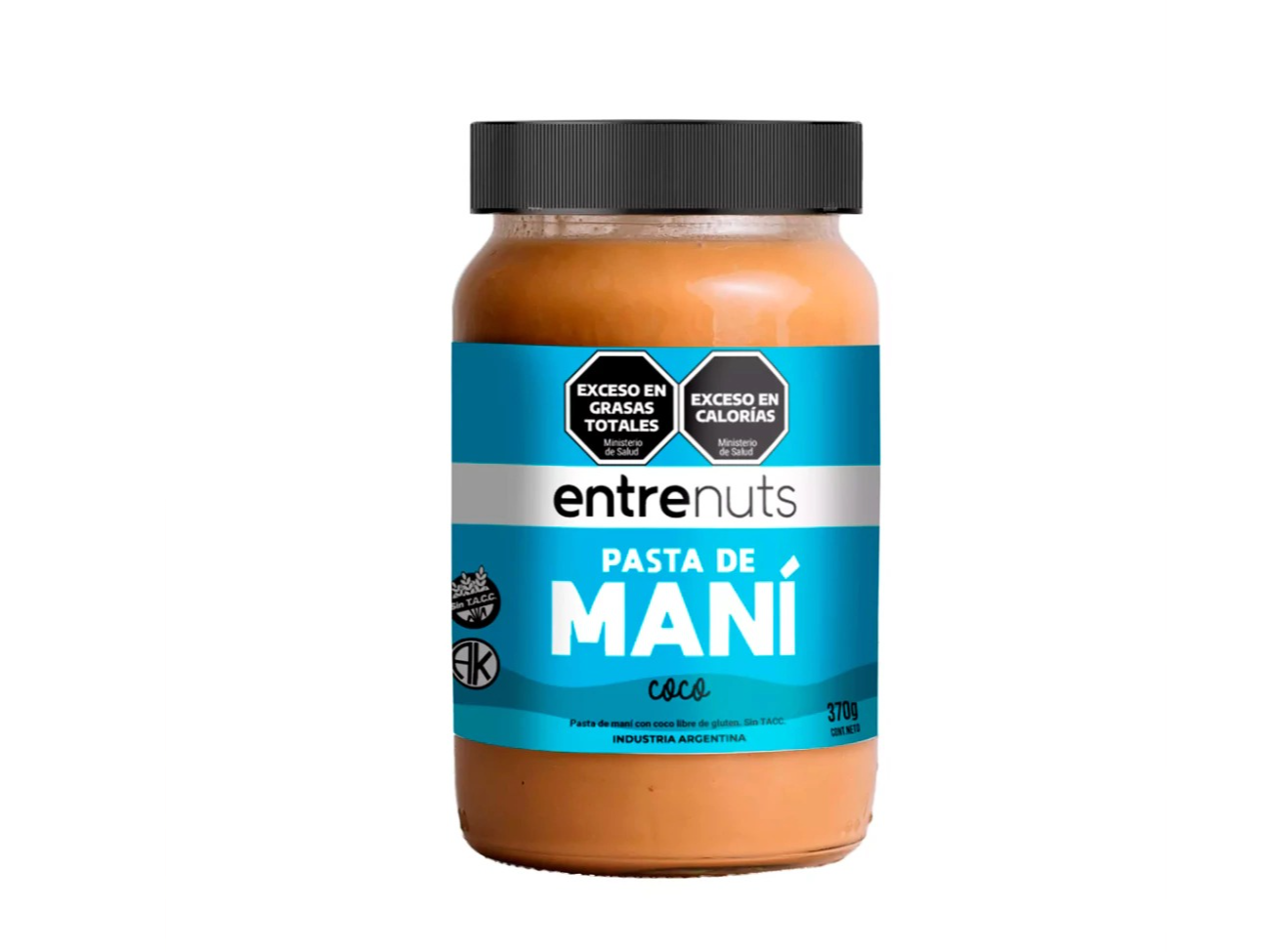 Pasta de mani con coco 370gr