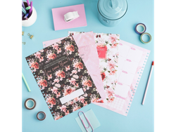 SEPARADOR A4 CON SOLAPAS -ROSAS