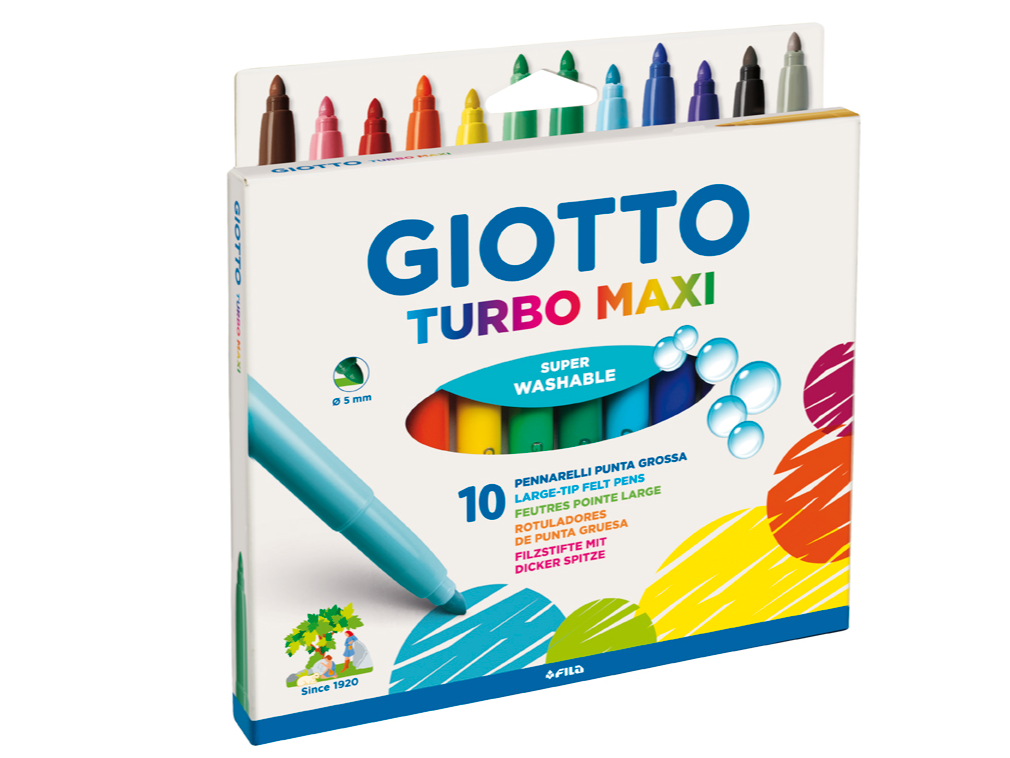 MARCADORES GIOTTO TURBO MAXI X 10