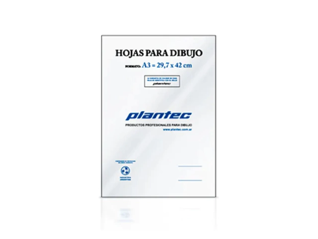 HOJA DE DIBUJO PLANTEC A3 X10 106 GRS.
