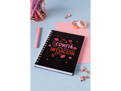 CUADERNO A5 T/Dura x 80 Hj. anillo doble alambre -INTUICION