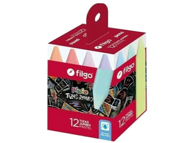 TIZA FILGO JUMBO PASTEL X12