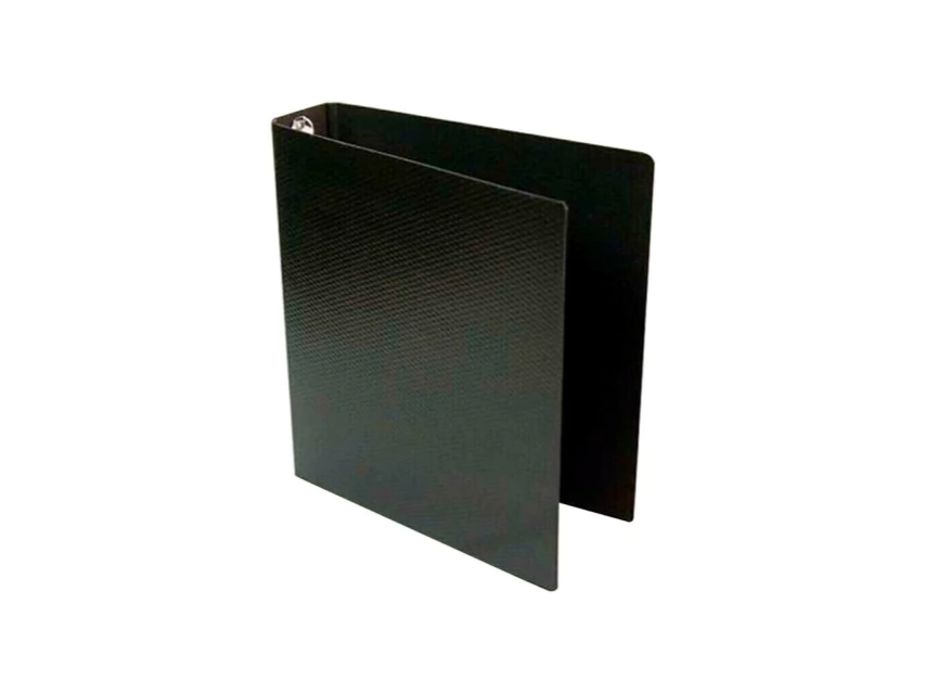CARPETA A4 2X40 EZCO FIBRA NEGRA