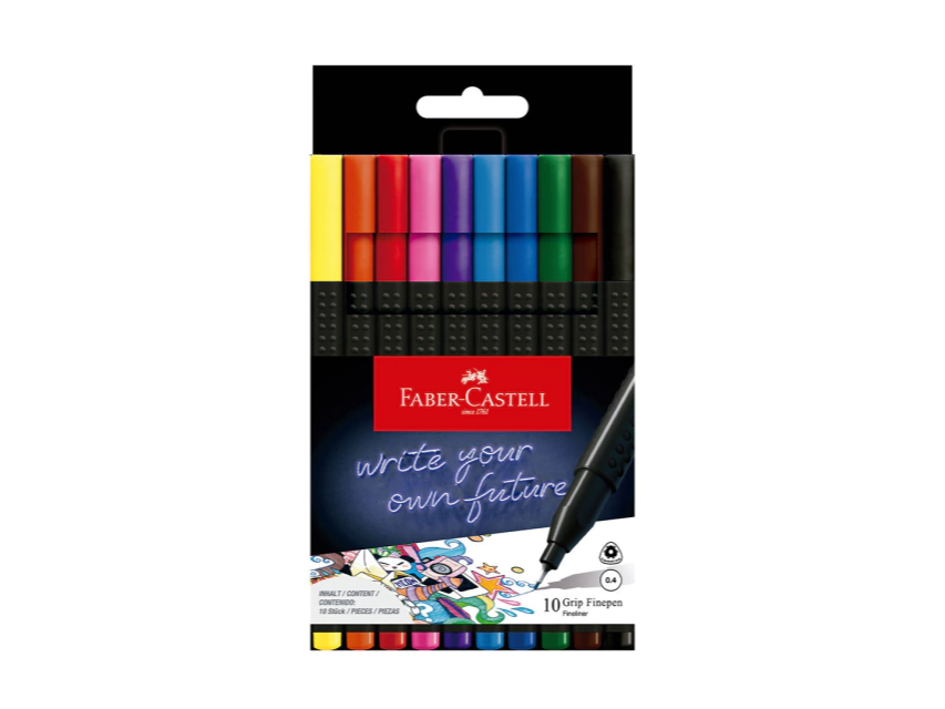 MICROFIBRA FABER FINEPEN 0.4MM ESTUCHE SURTIDO X10