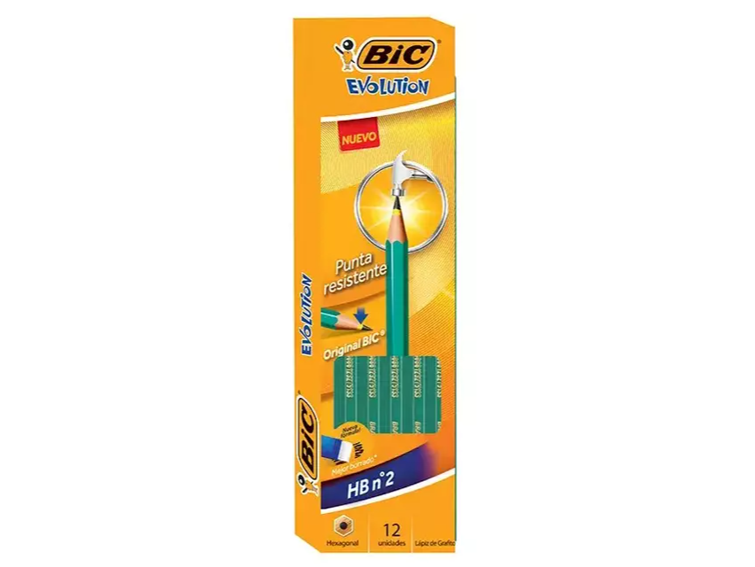 LAPIZ GRAFITO BIC EVOLUTION HB X12