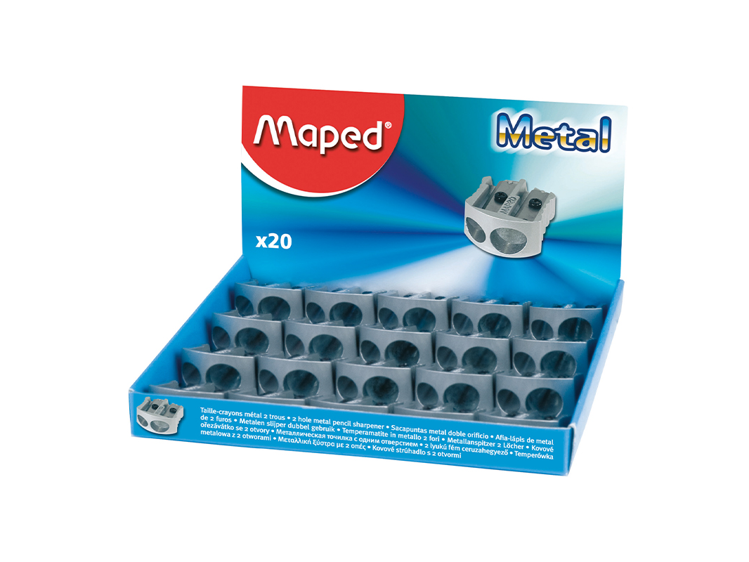 SACAPUNTAS MAPED METALICO ECONOMICO 2ORIFICIOS