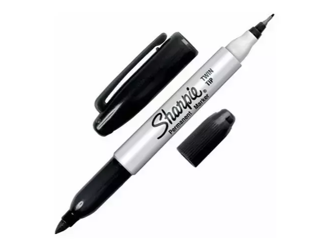 MARCADOR PERMANENTE SHARPIE TWIN TIP (DOBLE PUNTA)