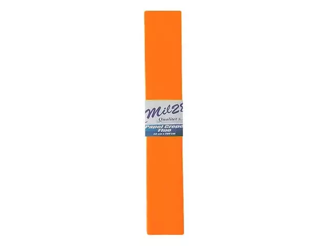 PAPEL CREPE MIL 28 FLUO NARANJA