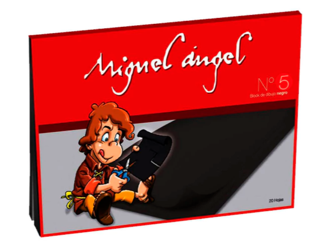 BLOCK DE DIBUJO MIGUEL ANGEL N5 NEGRO X24HJ