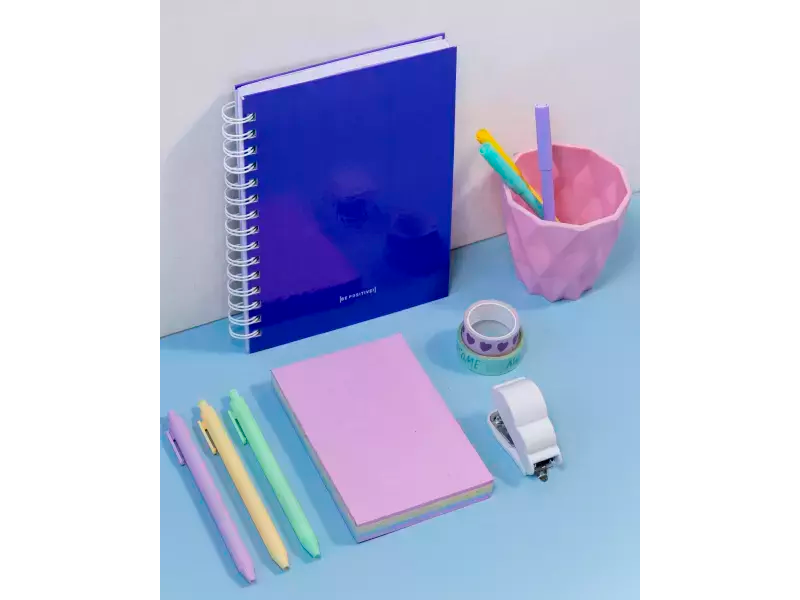 CUADERNO BP A5 T/Dura x 100 Hj. anillo doble alambre VIOLETA INTENSO