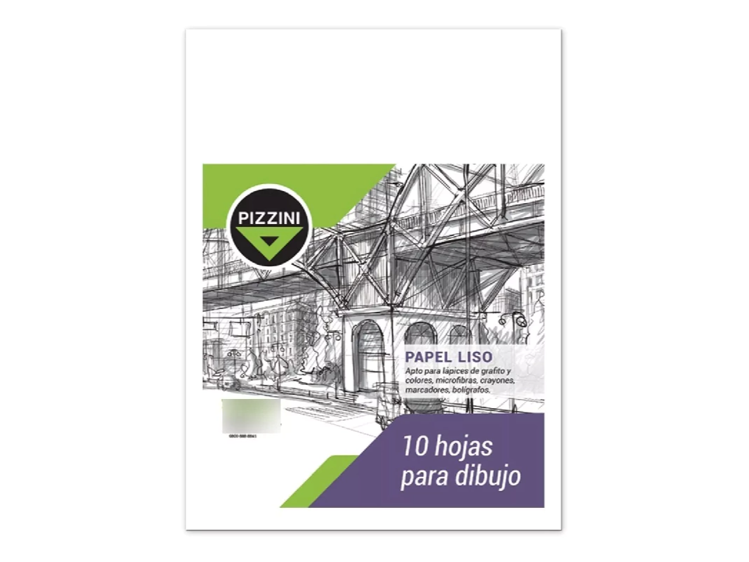 HOJAS DE DIBUJO PIZZINI 142GRS 29.7 X 42 A3 X 10