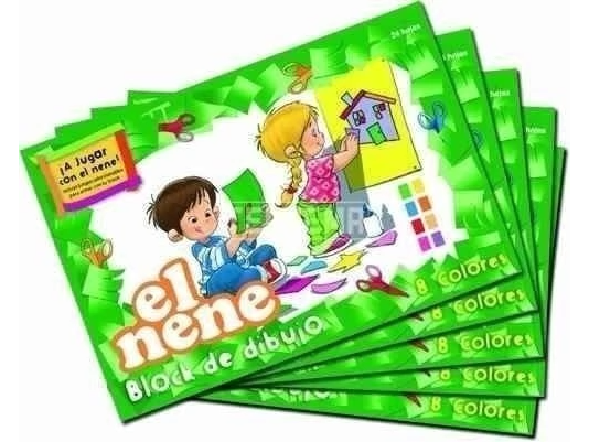 BLOCK DIBUJO EL NENE N5 COLOR X24HJ