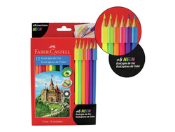 LAPIZ COLOR FABER ECOLAPIZ X12 + 6 NEON