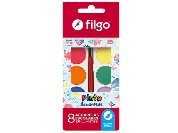 ACUARELA FILGO PINTO X8