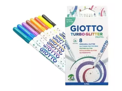MARCADOR GIOTTO TURBO GLITTER X8