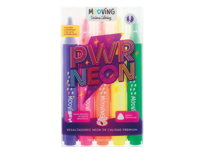RESALTADOR REDONDO MOOVING NEON X5