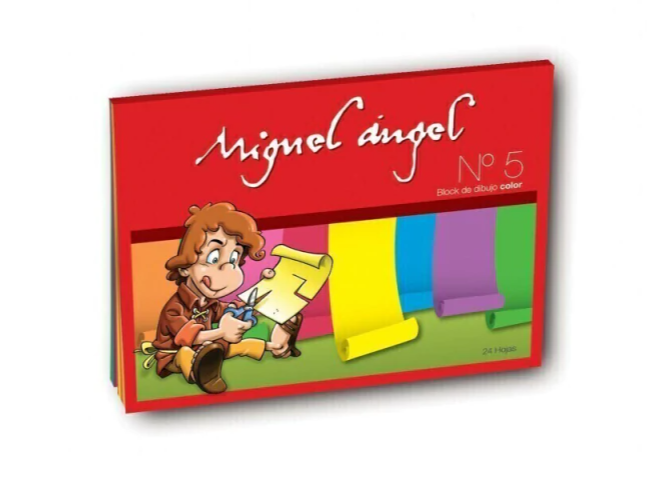 BLOCK DE DIBUJO MIGUEL ANGEL N5 COLOR X24HJ