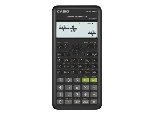 CALCULADORA CIENTIFICA CASIO FX -82LA PLUS-BK