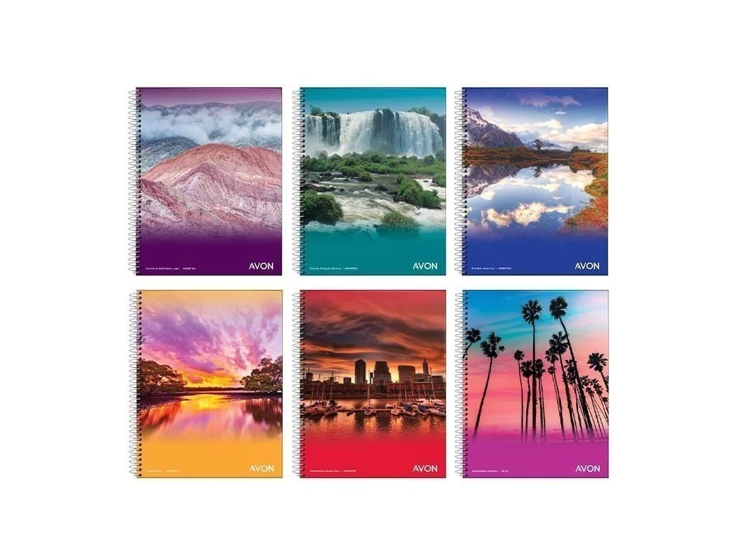 CUADERNO AVON 29.7 TAPA FLEXIBLE ESPIRAL 84 HOJAS