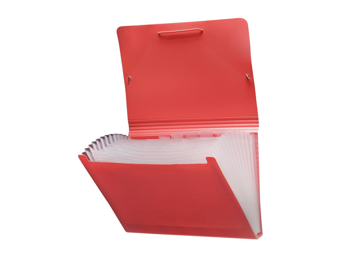 CLASIFICADOR LAMA A4 12 DIVISIONES ROJO