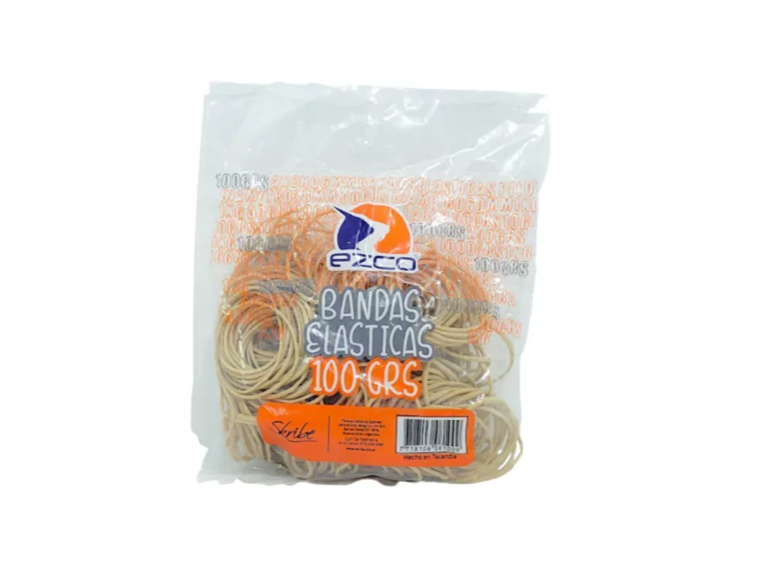 BANDA ELASTICA EZCO 38 MM 100 GRAMOS BOLSA