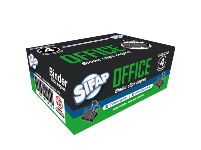 CLIPS BINDER SIFAP 41MM NEGRO
