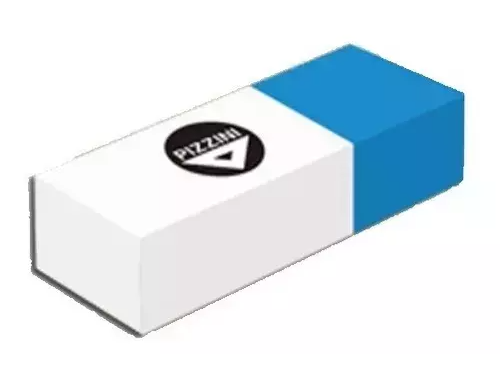 GOMA PIZZINI LAPIZ TINTA BLANCA/AZUL