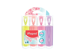 RESALTADOR CHATO MAPED BLISTER X4 PASTEL