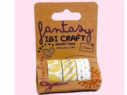 IBI CRAFT CINTA WASHI TAPE 5 MTS X 3 LEMMON